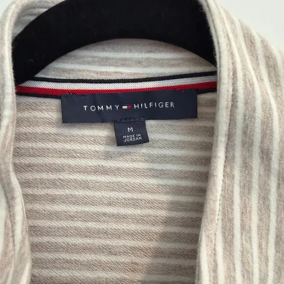 Tommy Hilfiger Striped Military style Knit Jacket with Signature Buttons - Picture 3 of 8